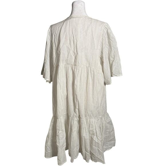 Emerson Fry India Collection Isla Dress Rainbow Ivory Lurex M/L - Picture 7 of 12